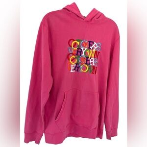 OVO-October's Very Own Rainbow Letter Hoodie Size S